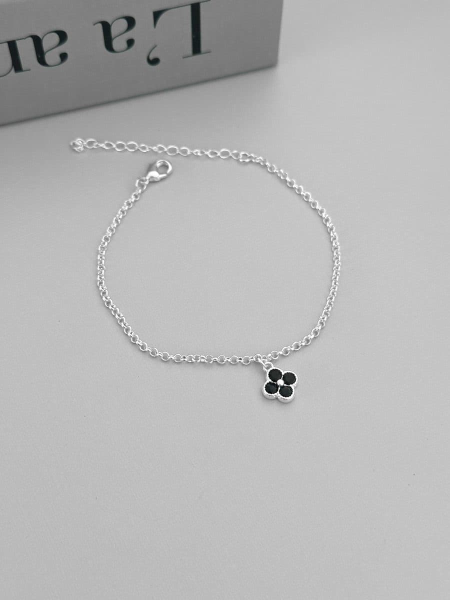 Pulseira trevinho preto