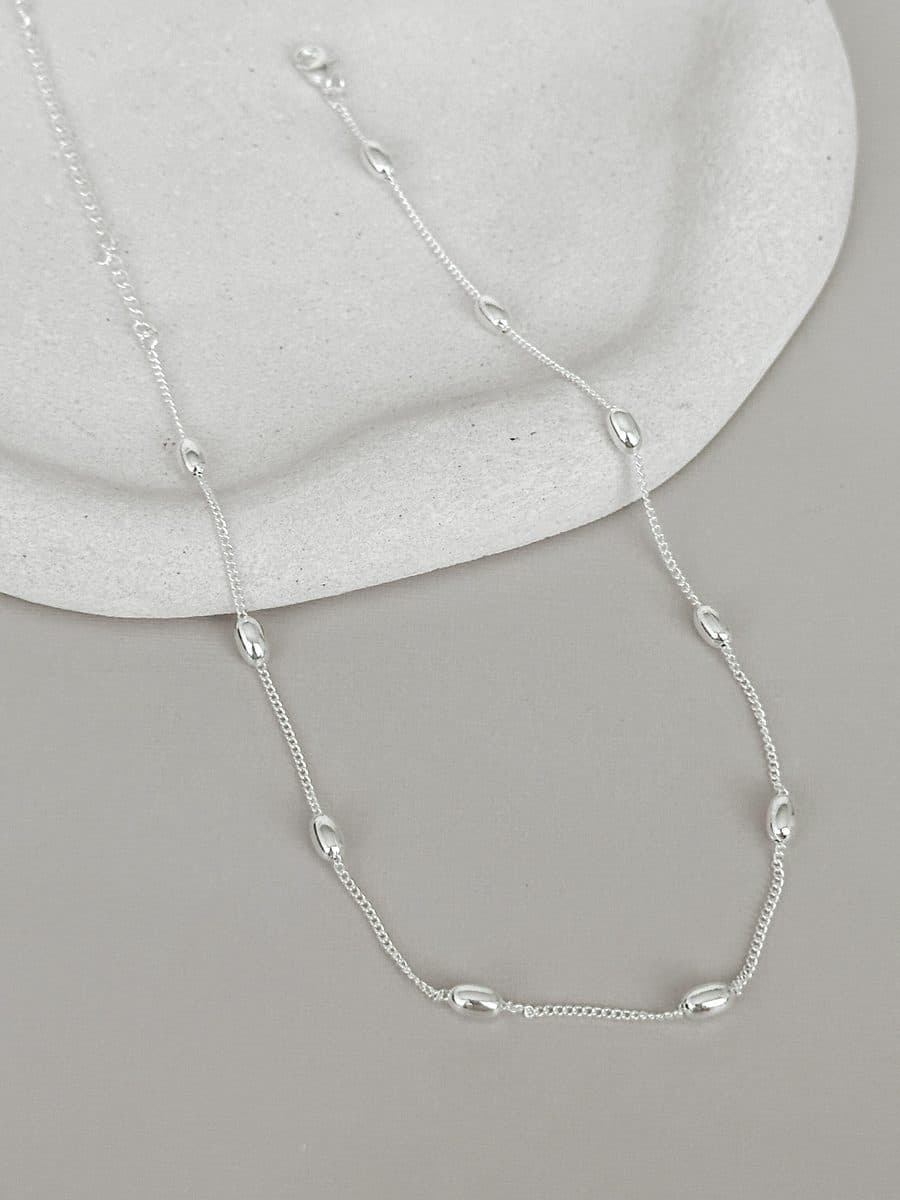 Choker grumet pedras ovais