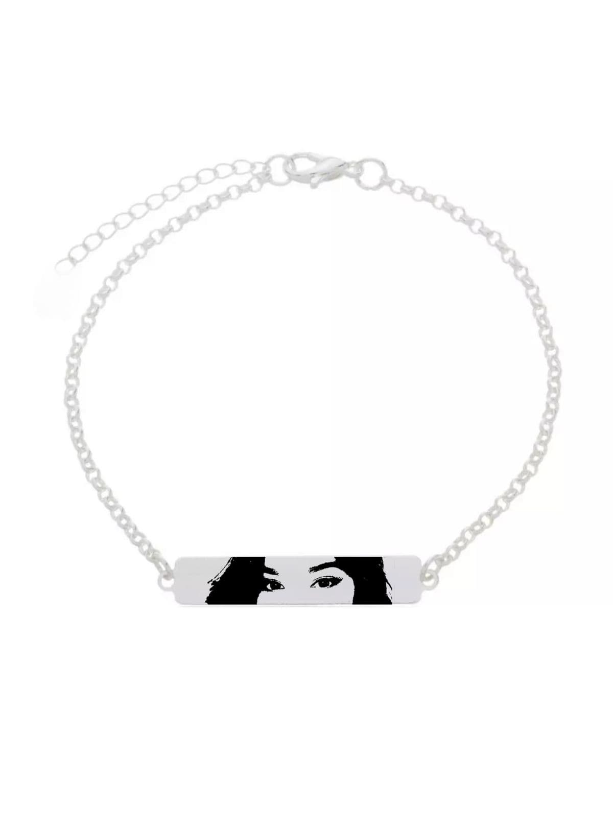 Pulseira personalizada olhar - plaquinha