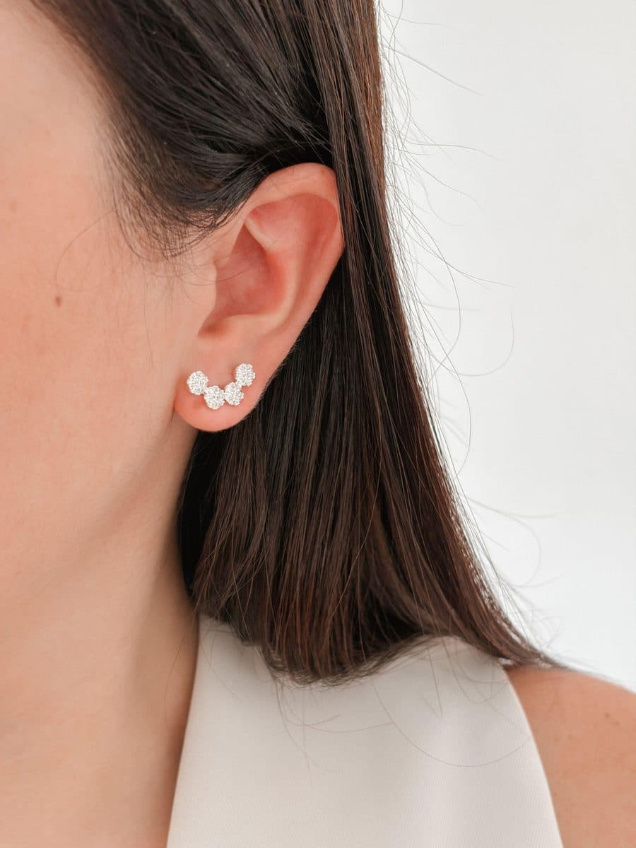 Brinco 4 pedras ear cuff