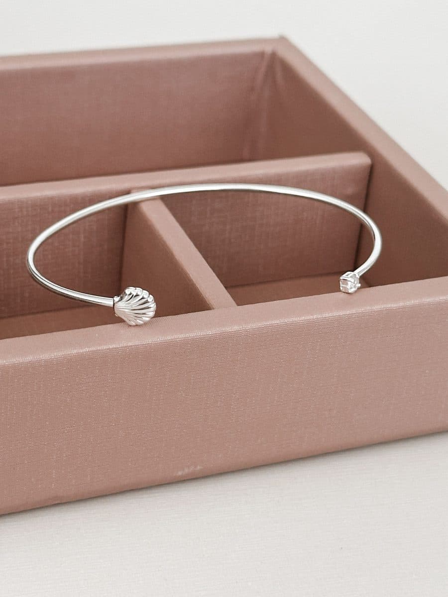 Bracelete pedra com concha