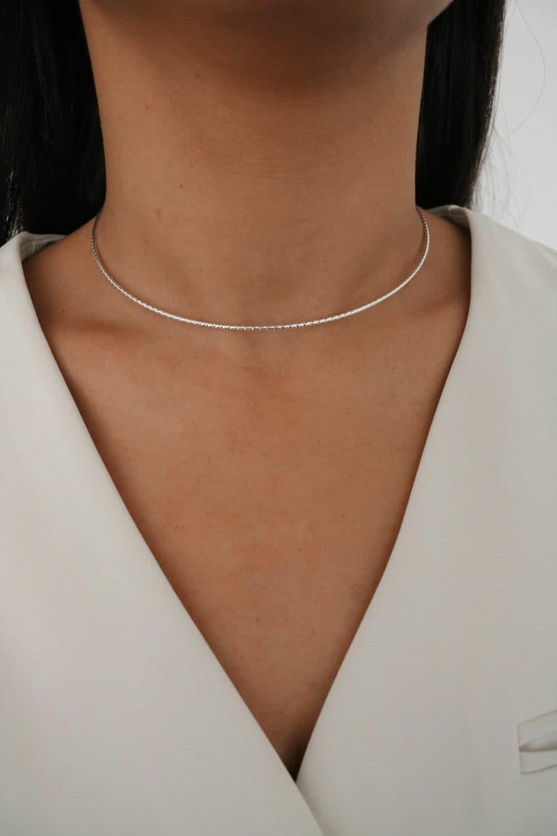 Choker aro texturizado