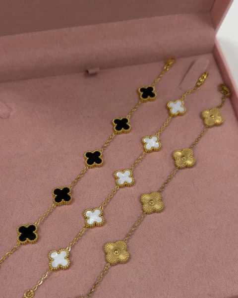 Pulseira Trevo em Aço Inoxidável