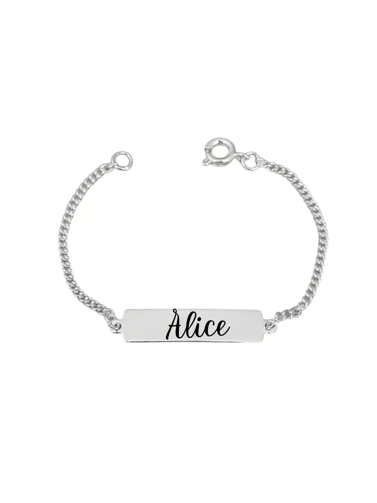 Pulseira infantil personalizada nome